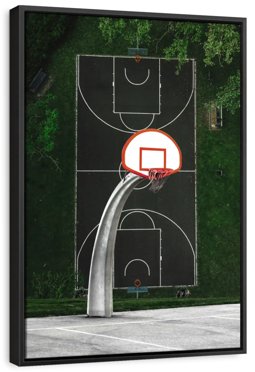 A Basketball Court Wall Art