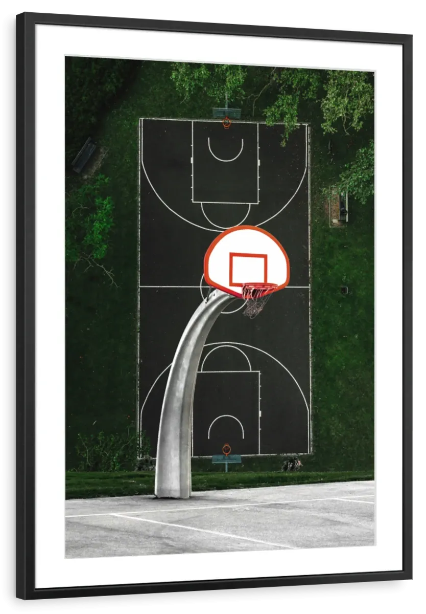 A Basketball Court Wall Art