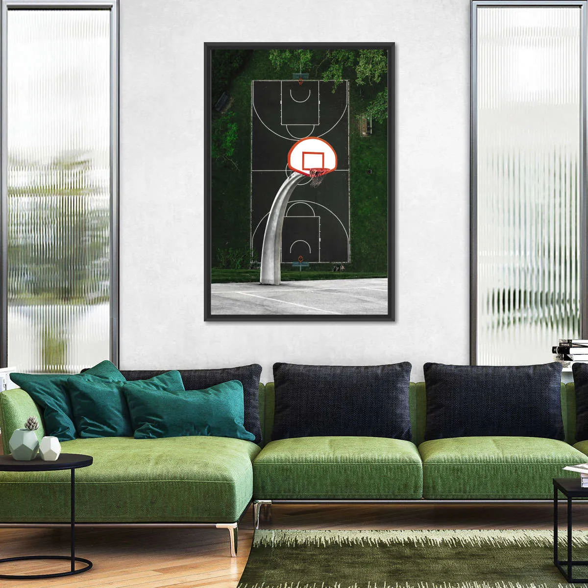 A Basketball Court Wall Art