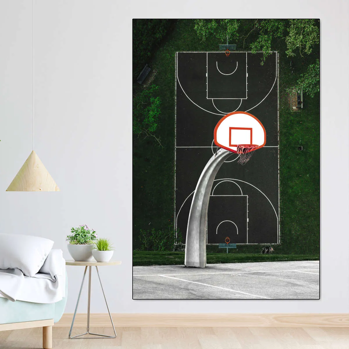 A Basketball Court Wall Art