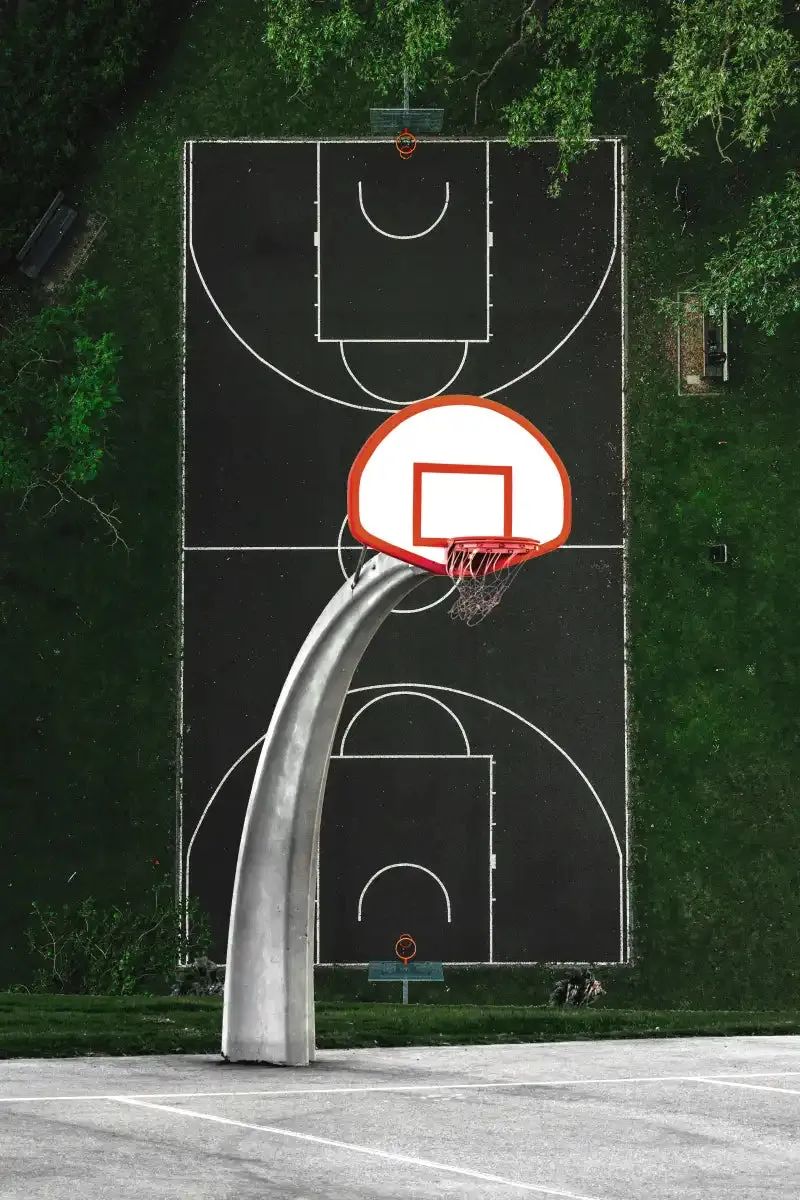 A Basketball Court Wall Art