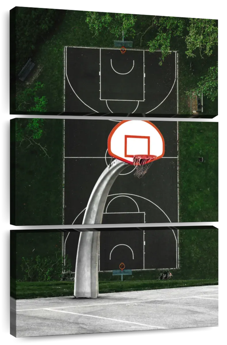 A Basketball Court Wall Art