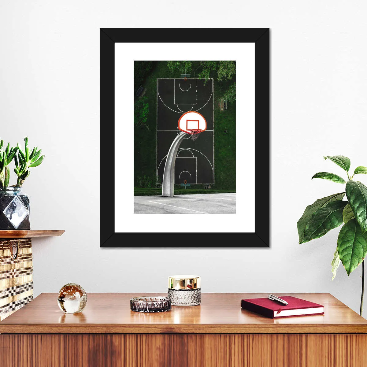 A Basketball Court Wall Art