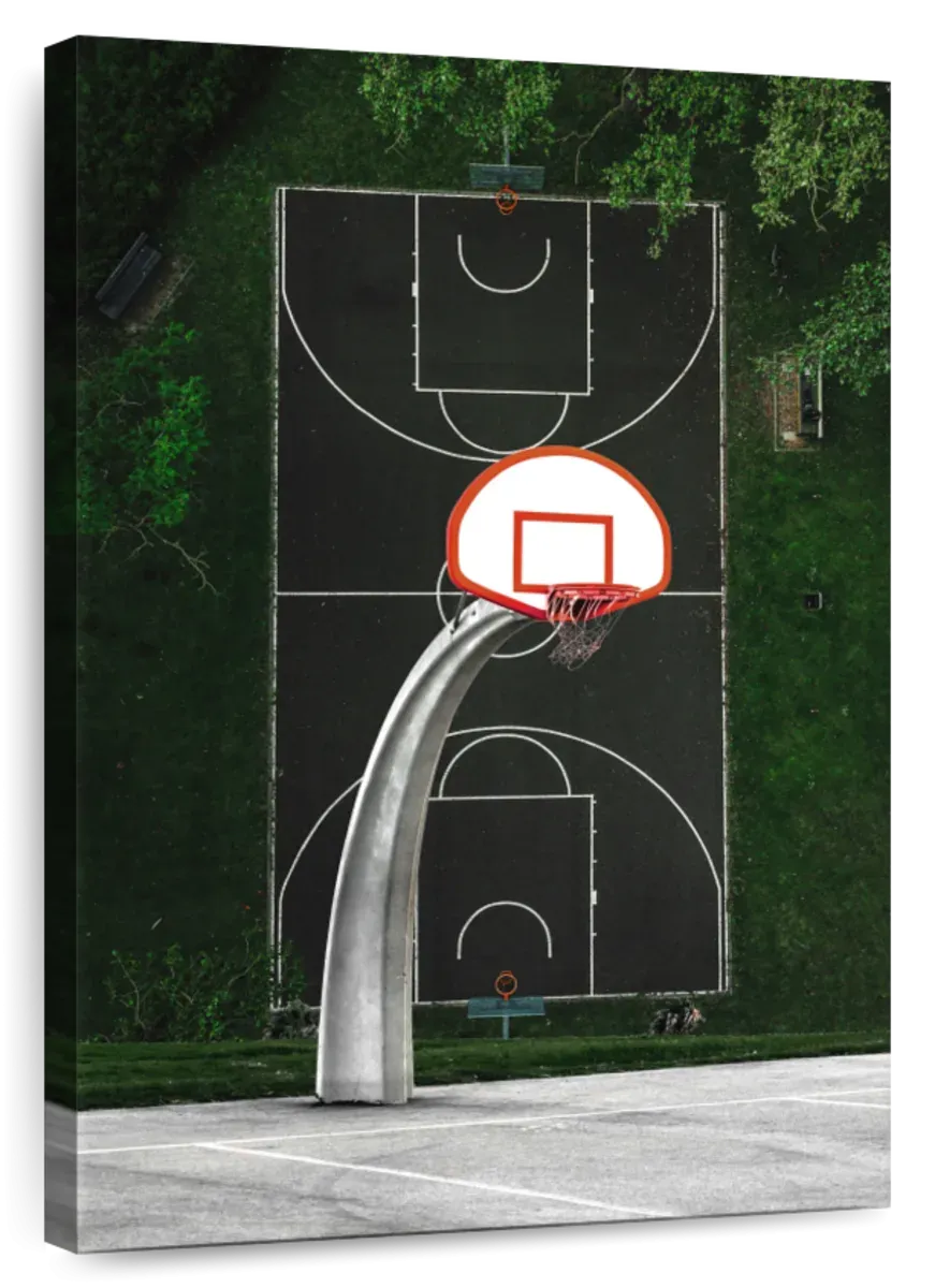 A Basketball Court Wall Art