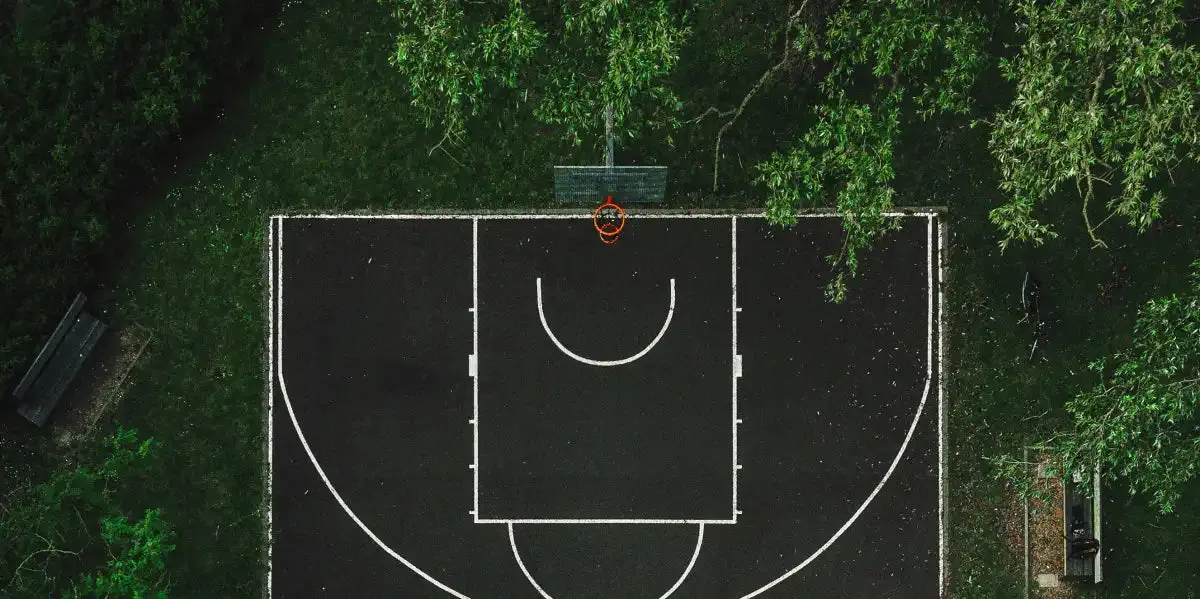 A Basketball Court Wall Art