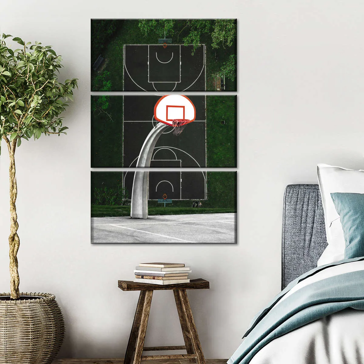 A Basketball Court Wall Art