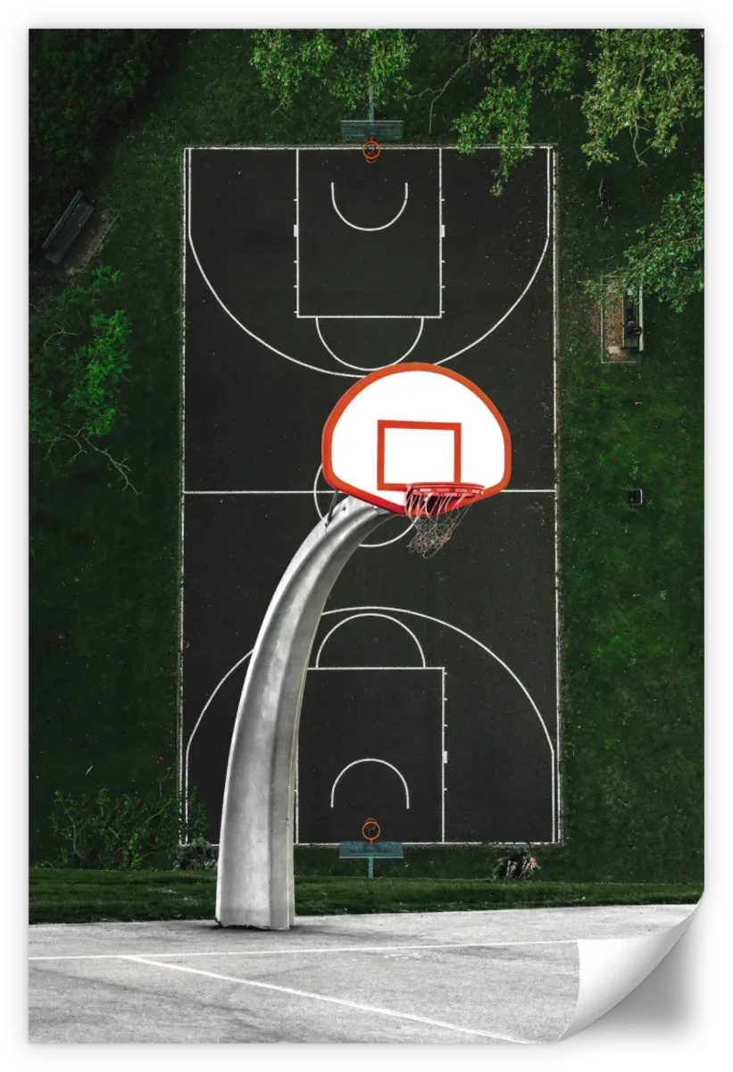 A Basketball Court Wall Art