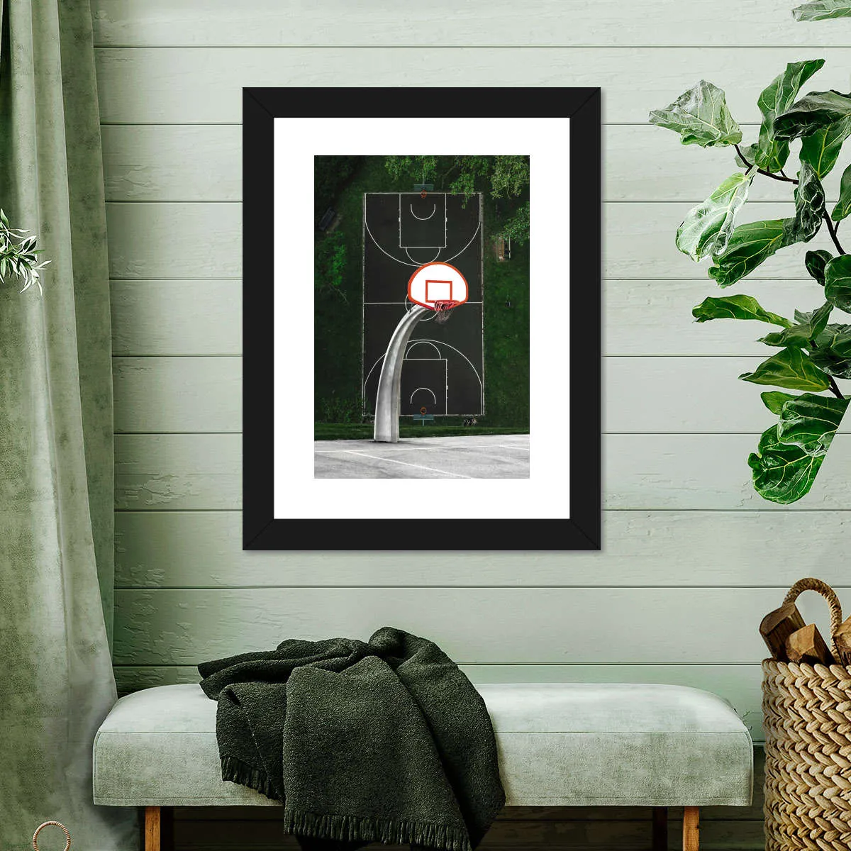 A Basketball Court Wall Art