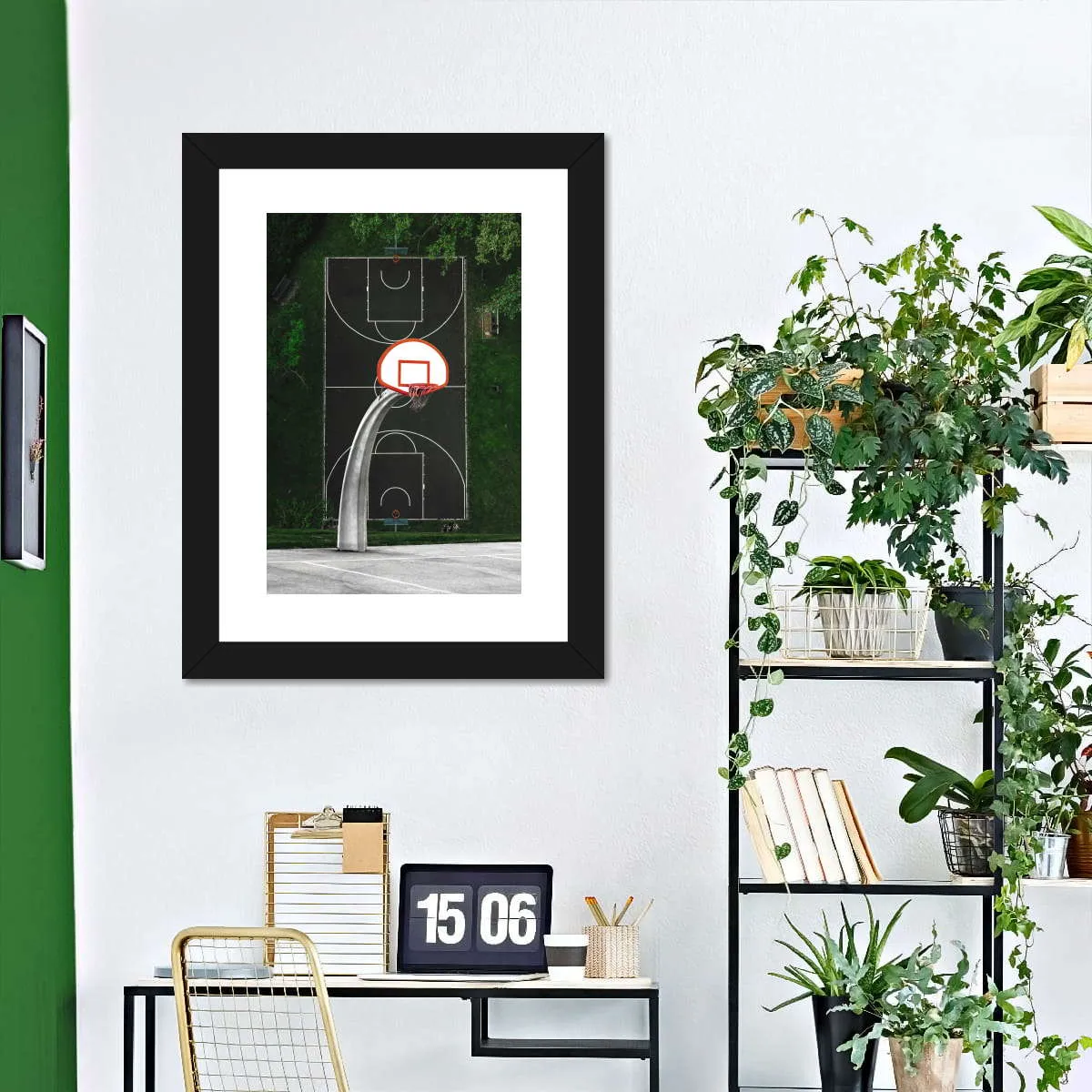 A Basketball Court Wall Art