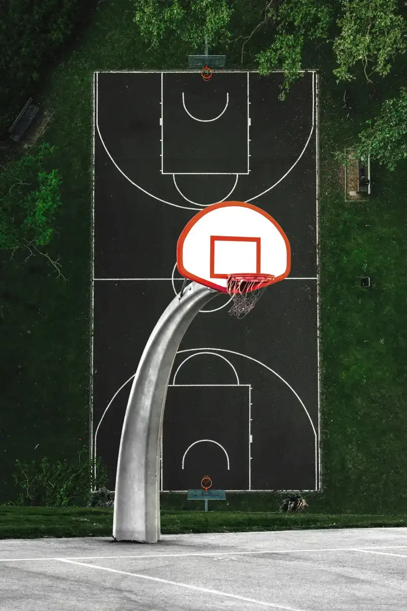 A Basketball Court Wall Art