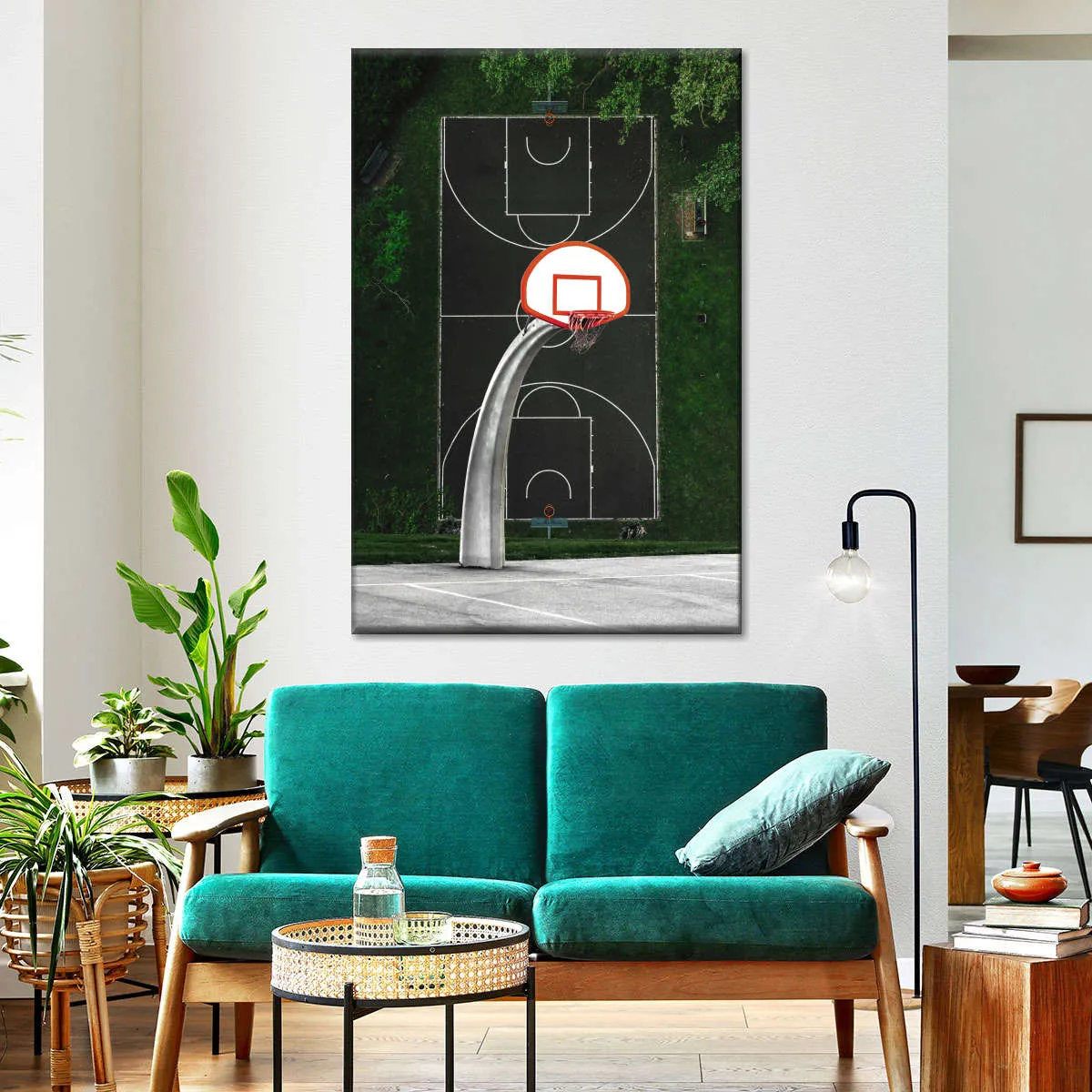 A Basketball Court Wall Art