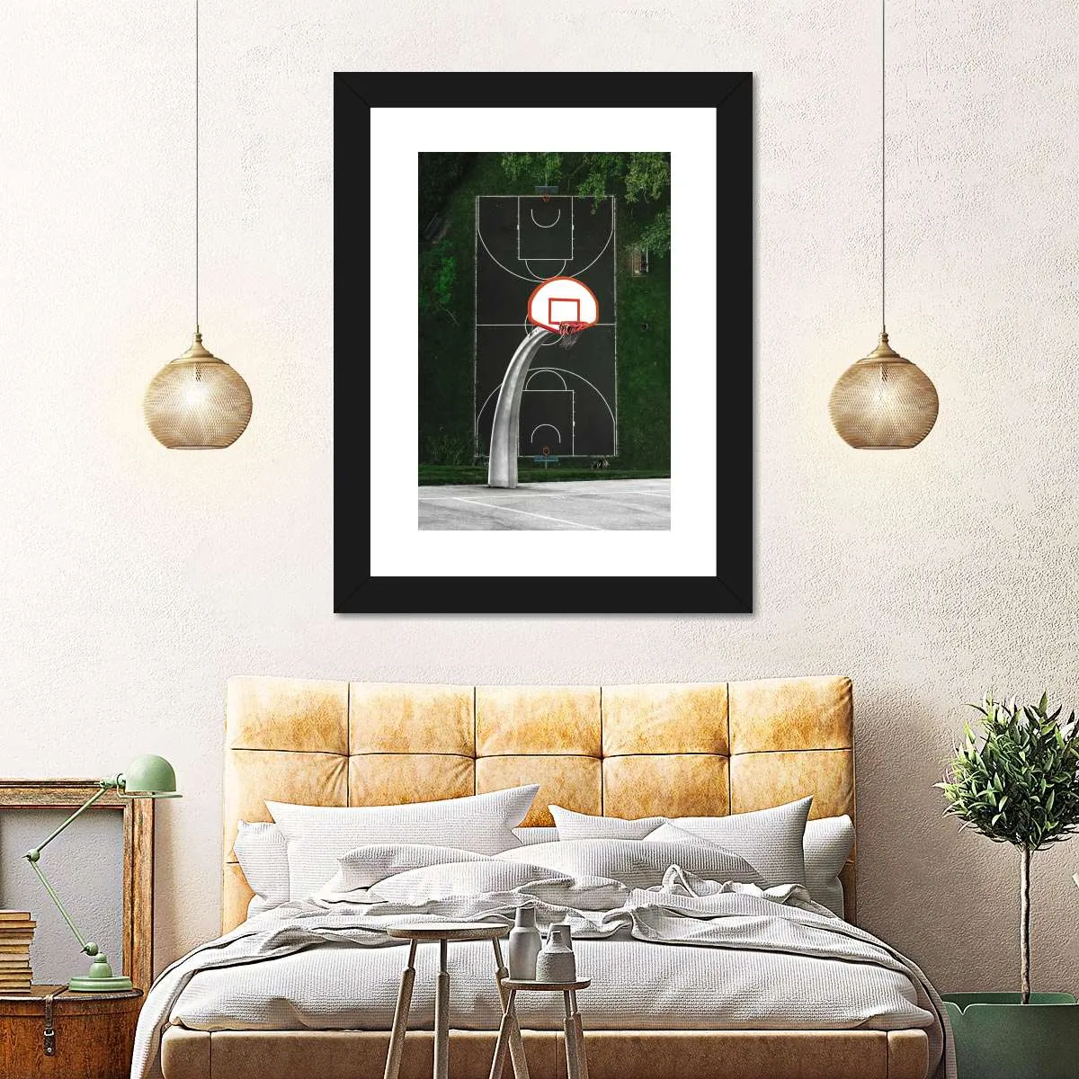 A Basketball Court Wall Art