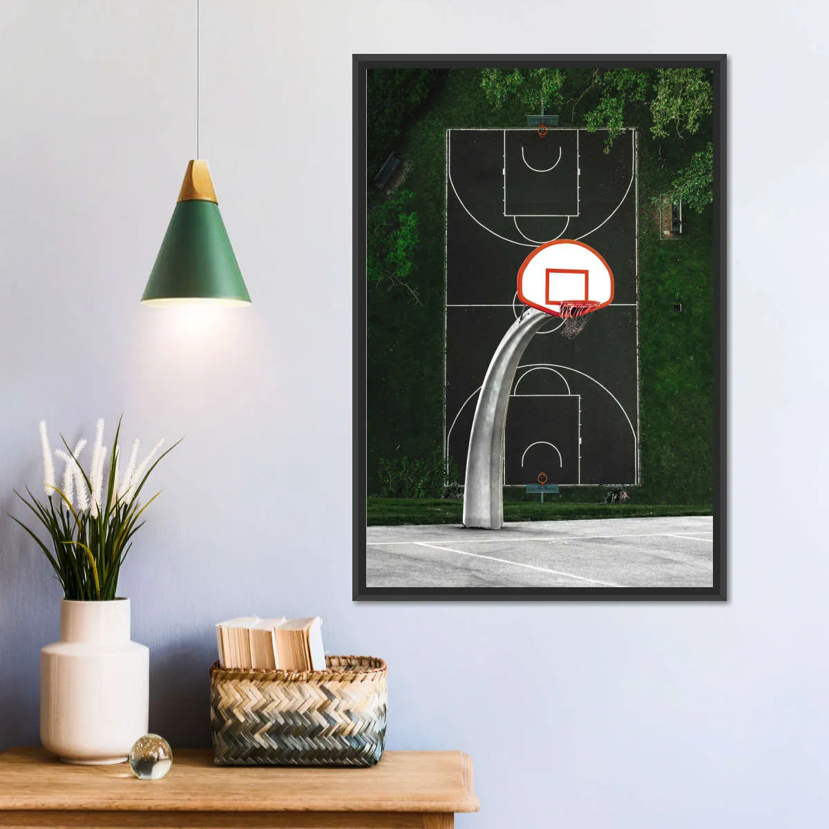 A Basketball Court Wall Art