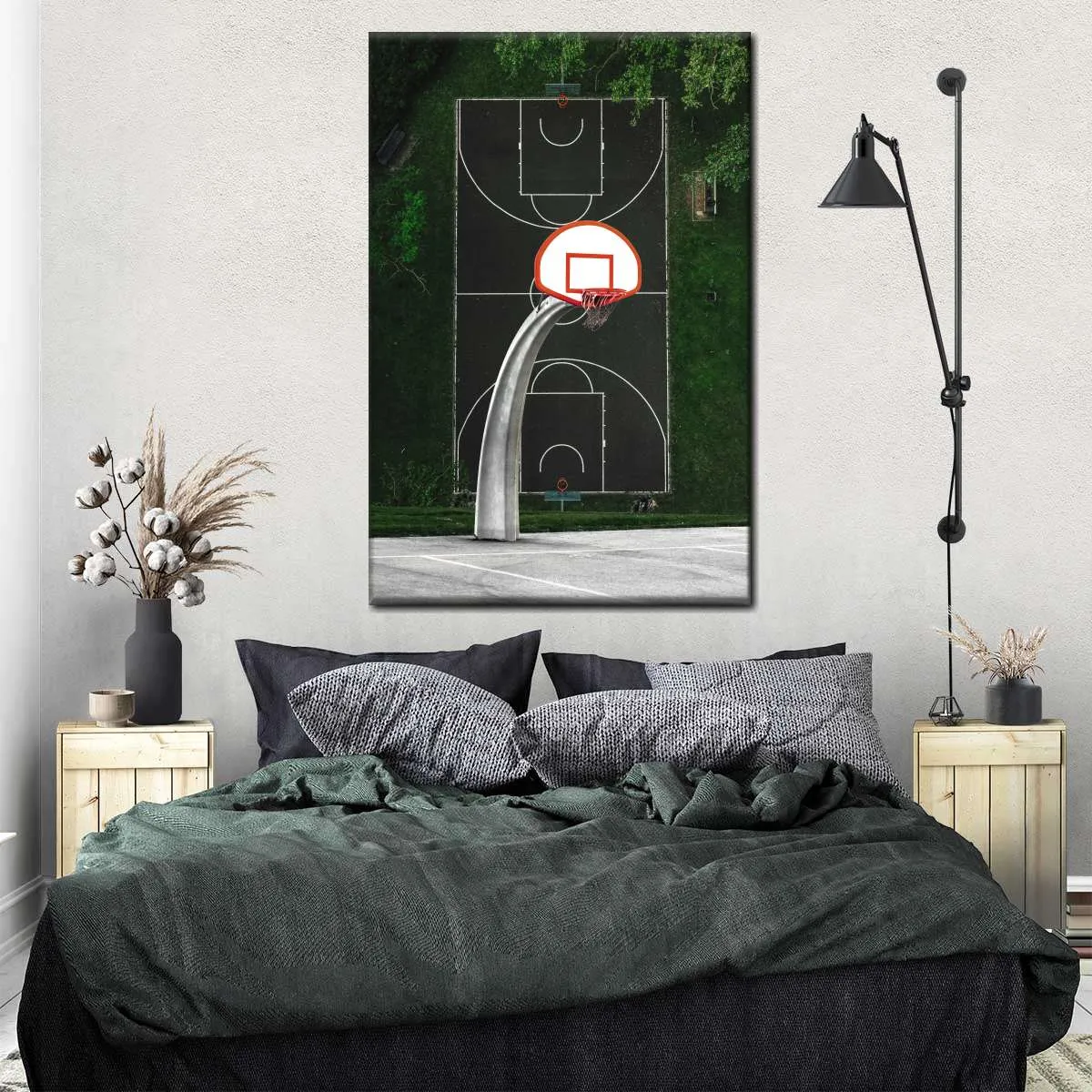 A Basketball Court Wall Art