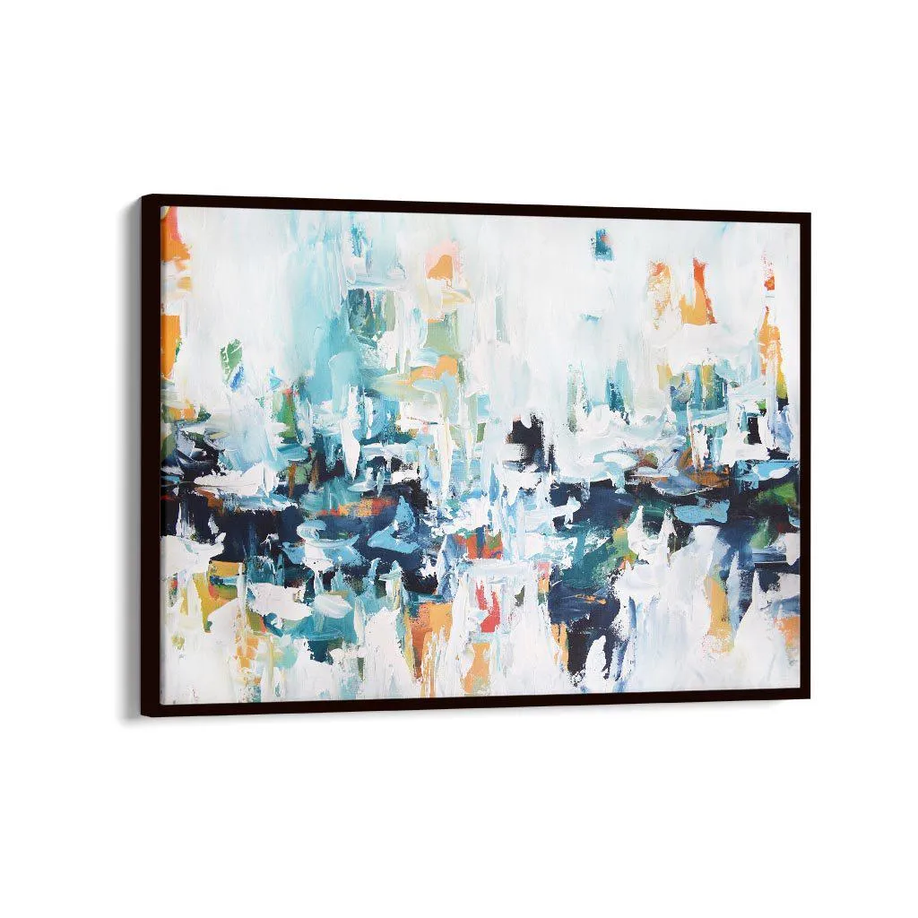 Abstract 153 Framed Canvas