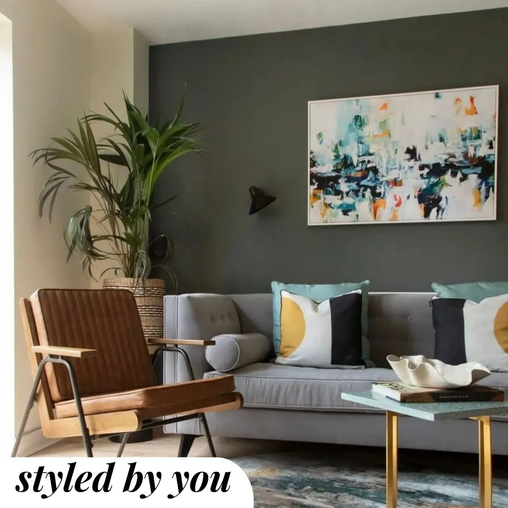 Abstract 153 Framed Canvas