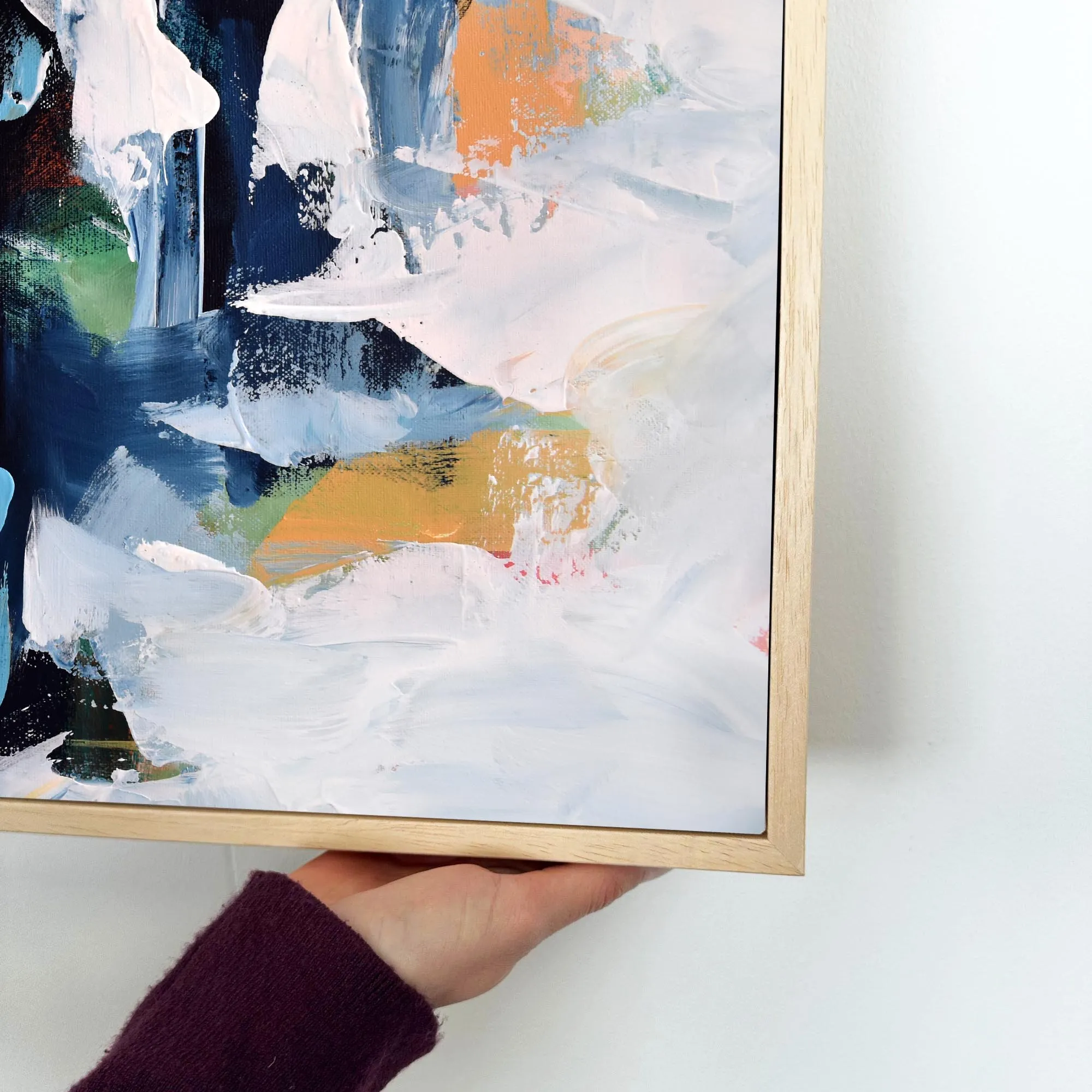 Abstract 155 Framed Canvas
