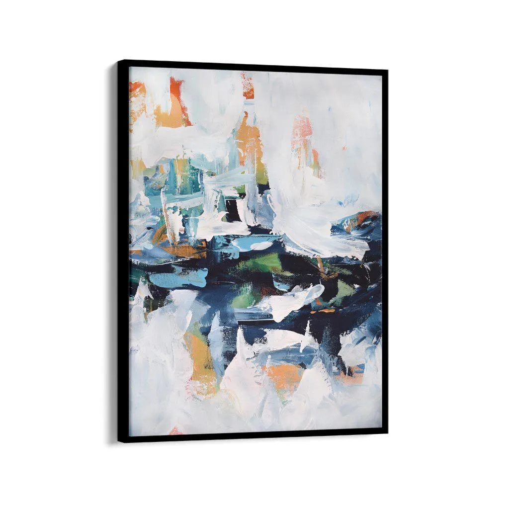 Abstract 155 Framed Canvas
