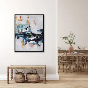 Abstract 155 Framed Canvas