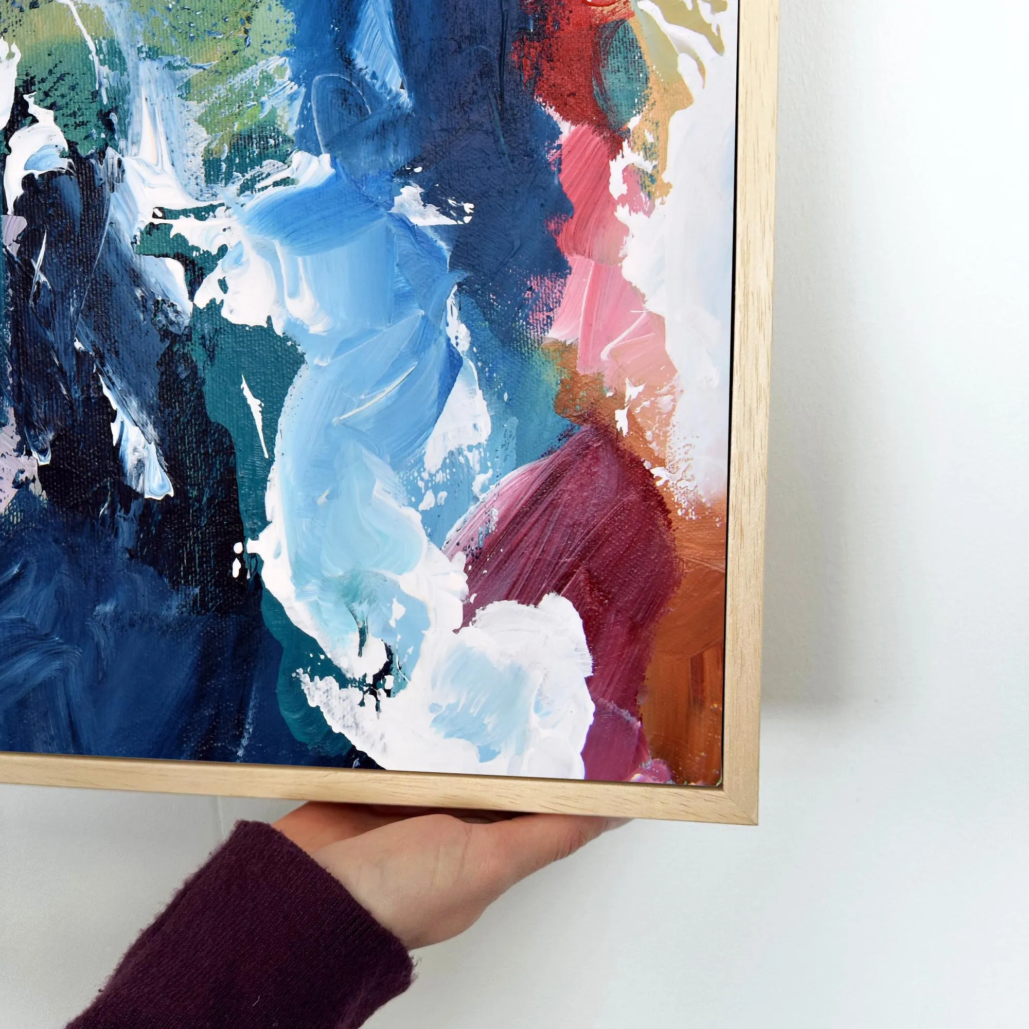 Abstract 319 Framed Canvas