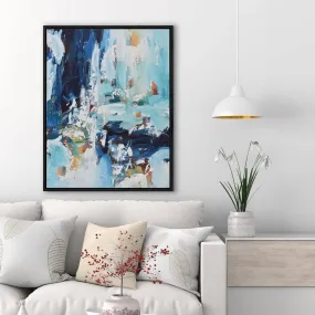 Abstract 385 Framed Canvas