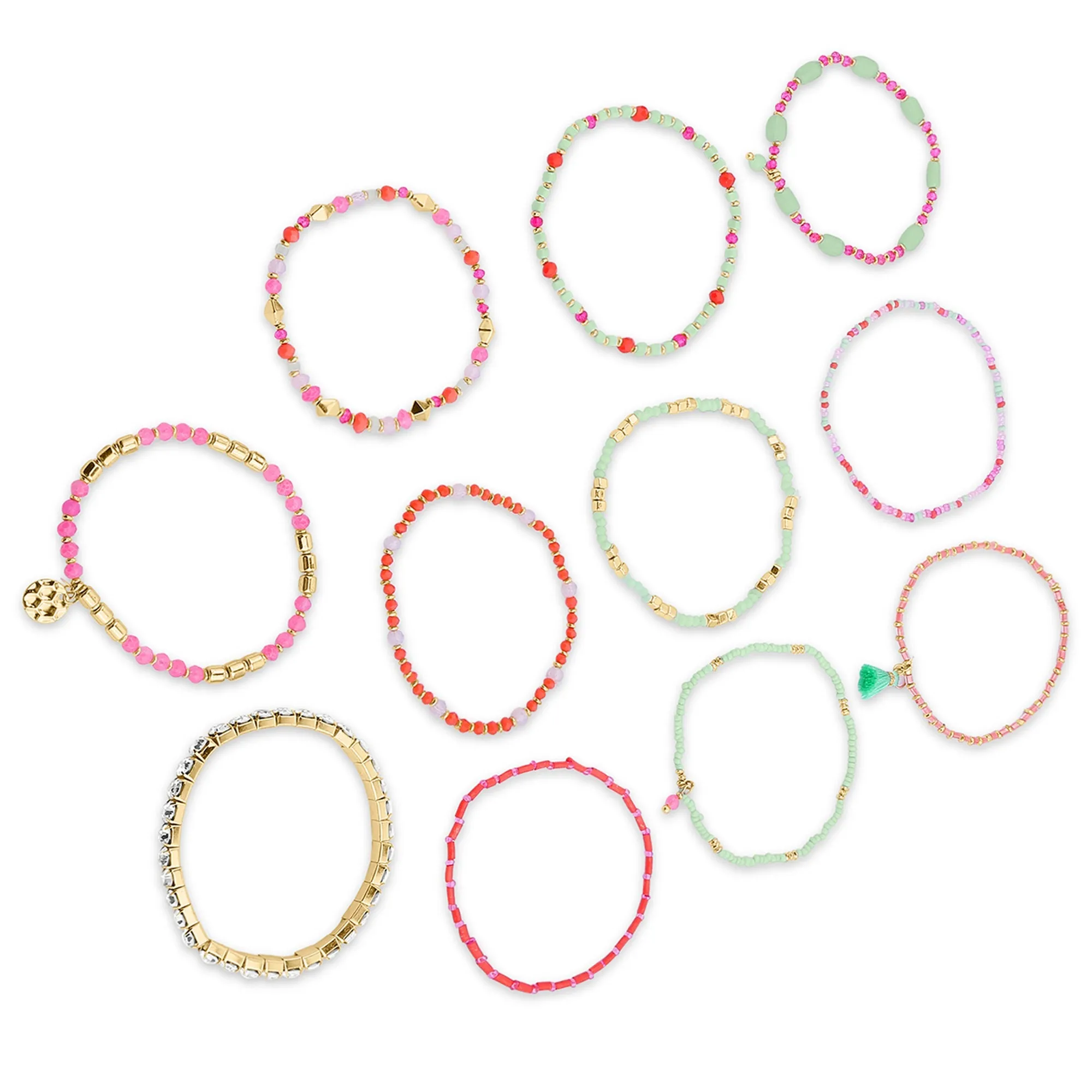 Accessorize London  Women's Multi Stretch Bracelet Multipack