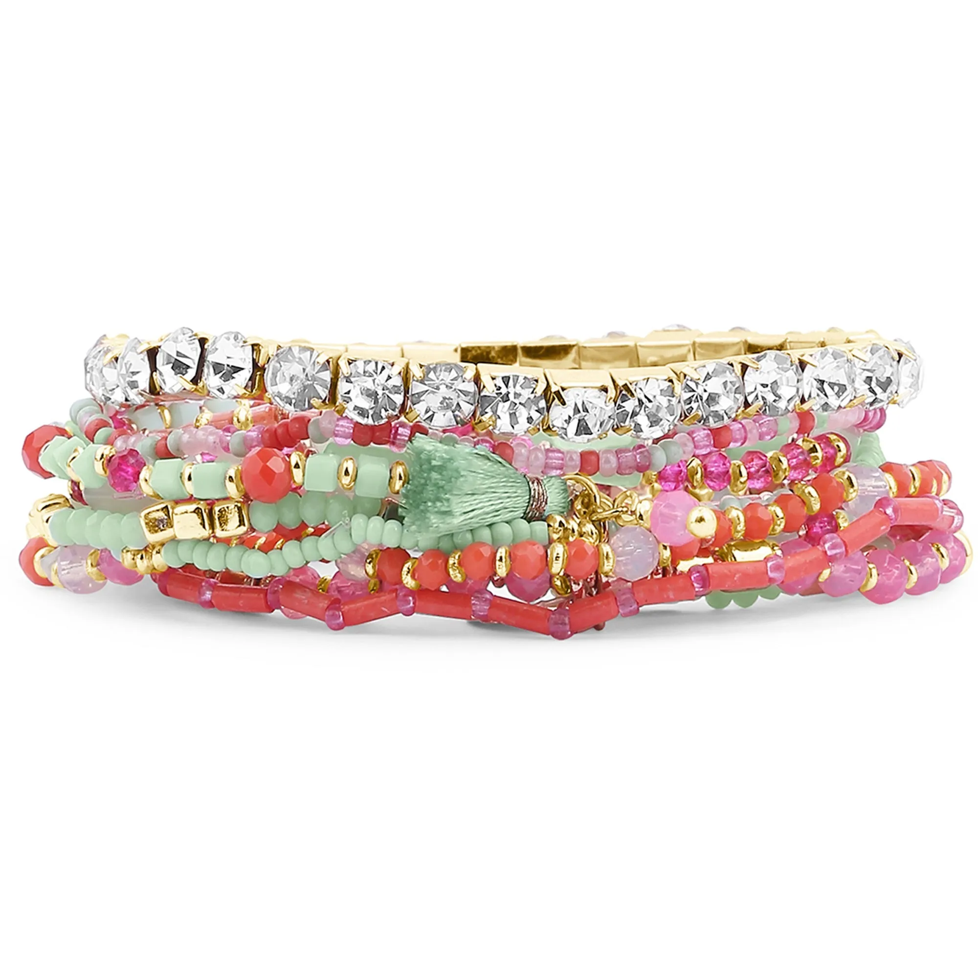 Accessorize London  Women's Multi Stretch Bracelet Multipack