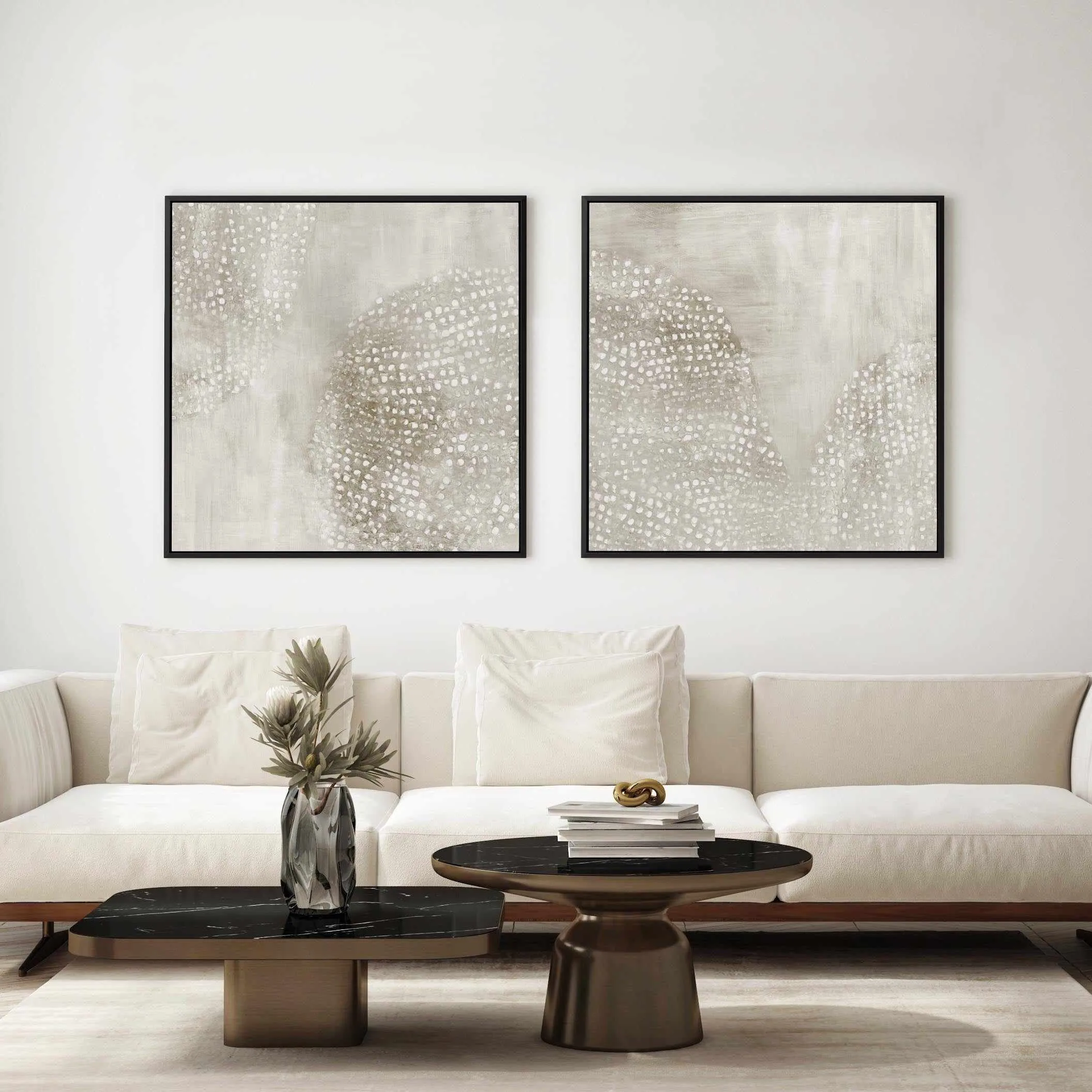 Alpine I SQ Framed Canvas Art Print