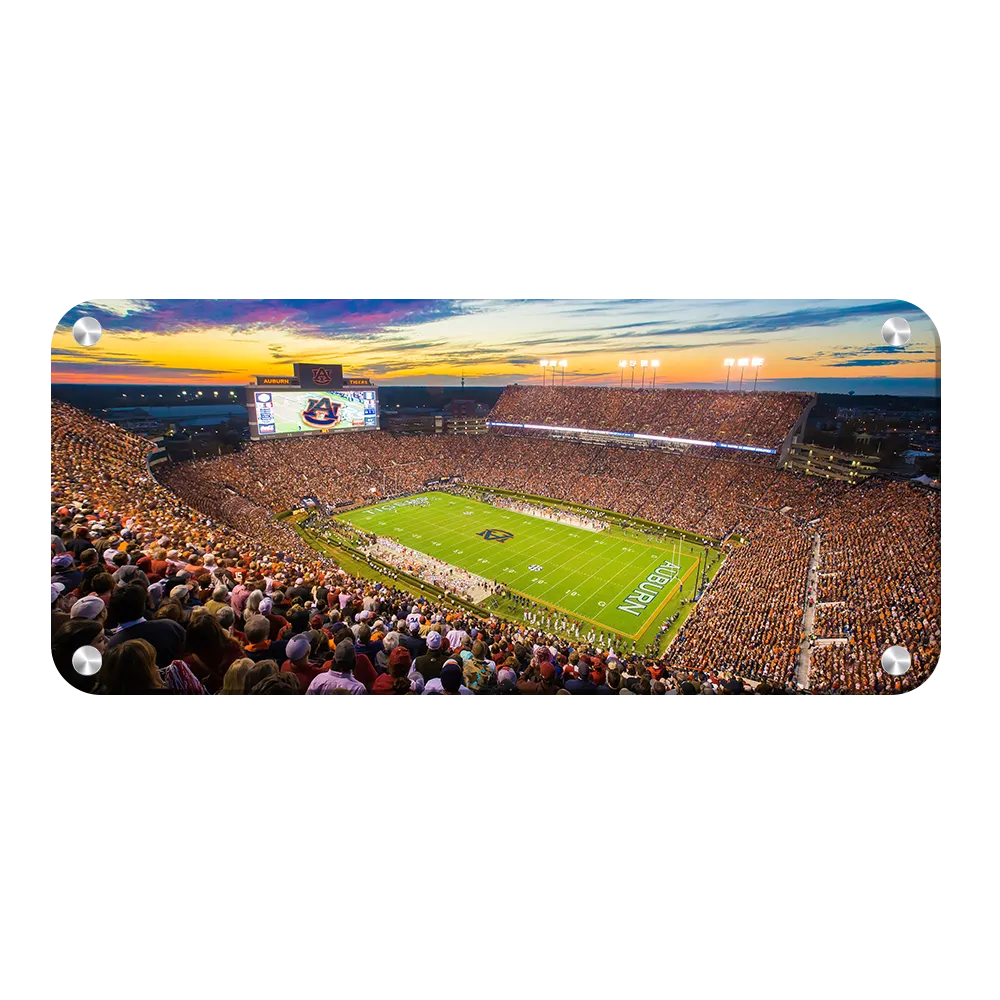 Auburn Tigers - Jordan-Hare Stadium Sunset Panoramic