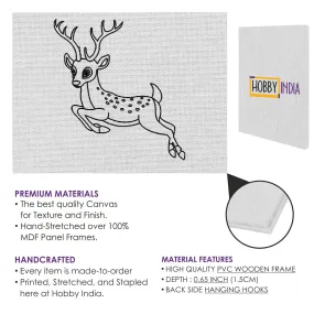 Baby Deer DIY Canvas Base for Painting