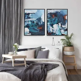 Blue Skies Canvas Set Of 2