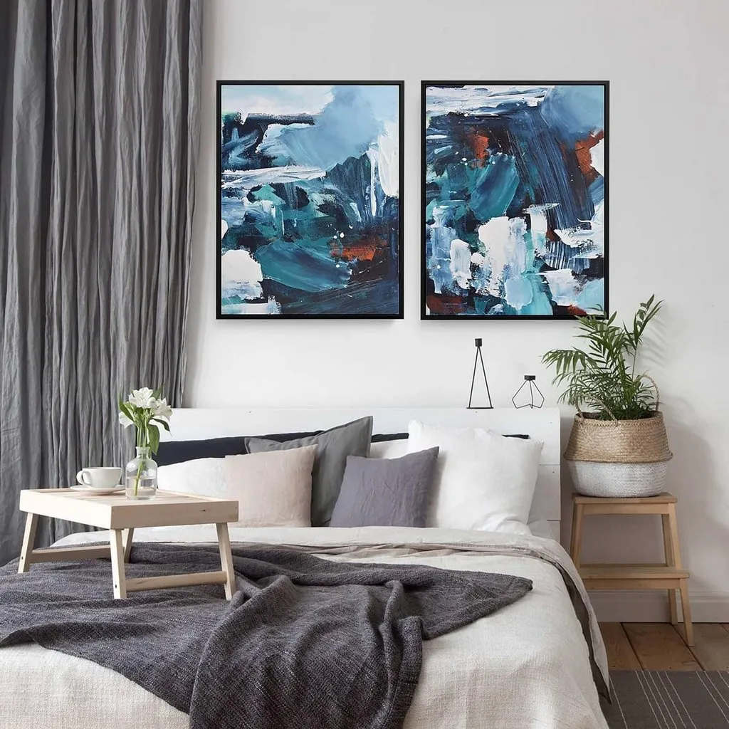 Blue Skies Canvas Set Of 2