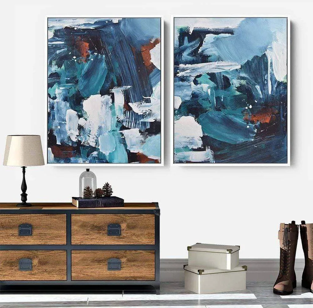 Blue Skies Canvas Set Of 2