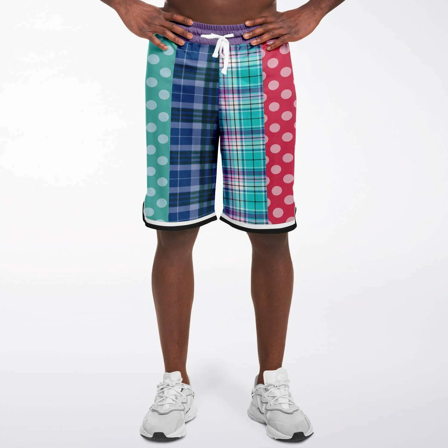 Cerulean Polka Dot Basketball Shorts