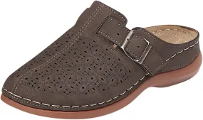 Clogs for Women Mules Shoes Arch Support Slip on Sandals Backless Low Wedge Shoes Adjustable Hook Loop Sandals Summer Walking Low Wedge Sandal Vacation Travel Shoe