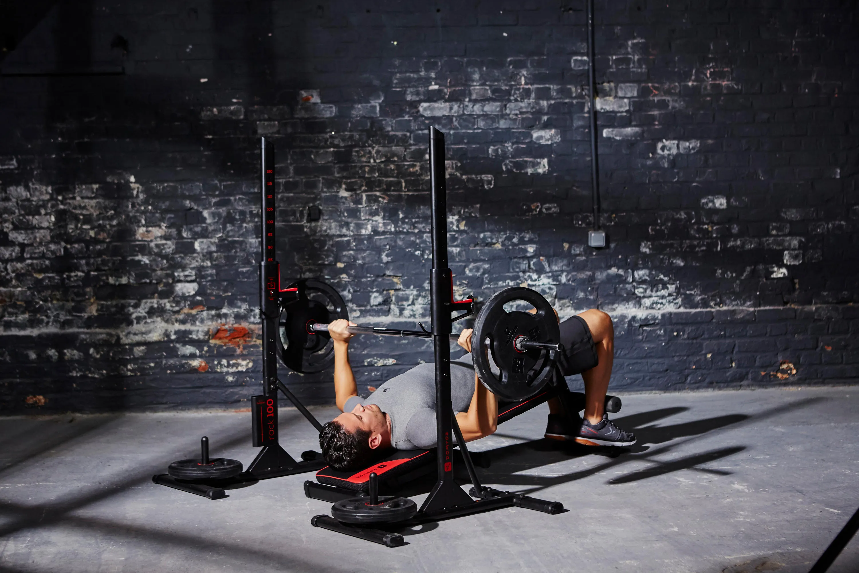 Domyos 100 Adjustable Weight Training Squat Rack