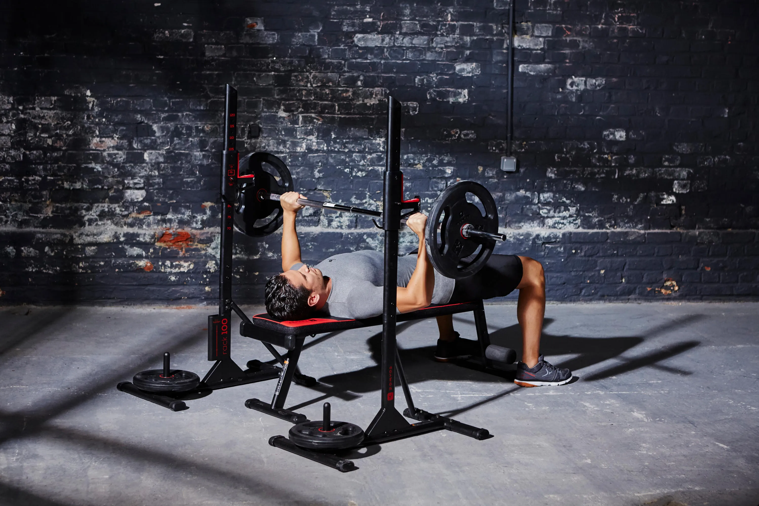Domyos 100 Adjustable Weight Training Squat Rack