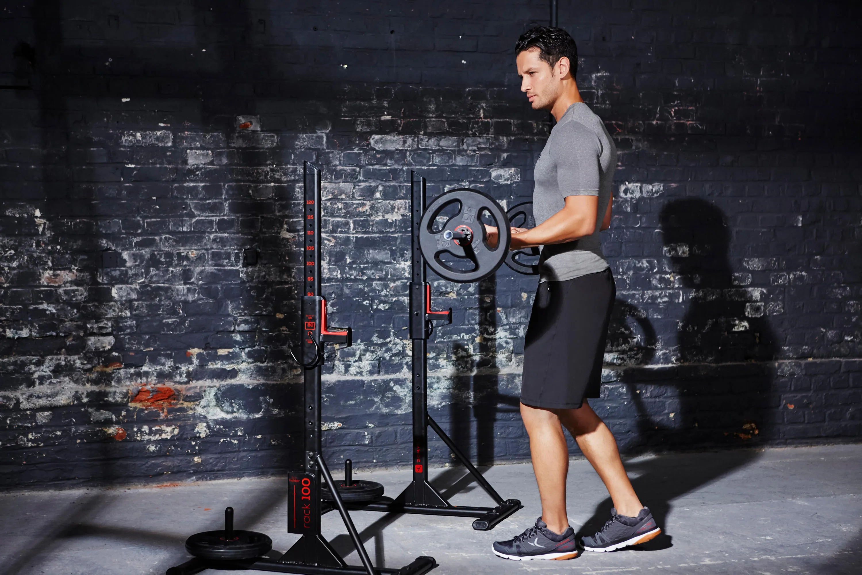 Domyos 100 Adjustable Weight Training Squat Rack