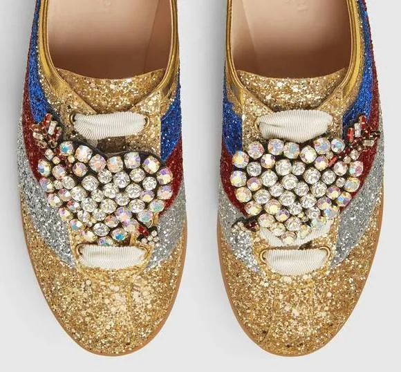 'Falacer' Glitter Sneakers with Web