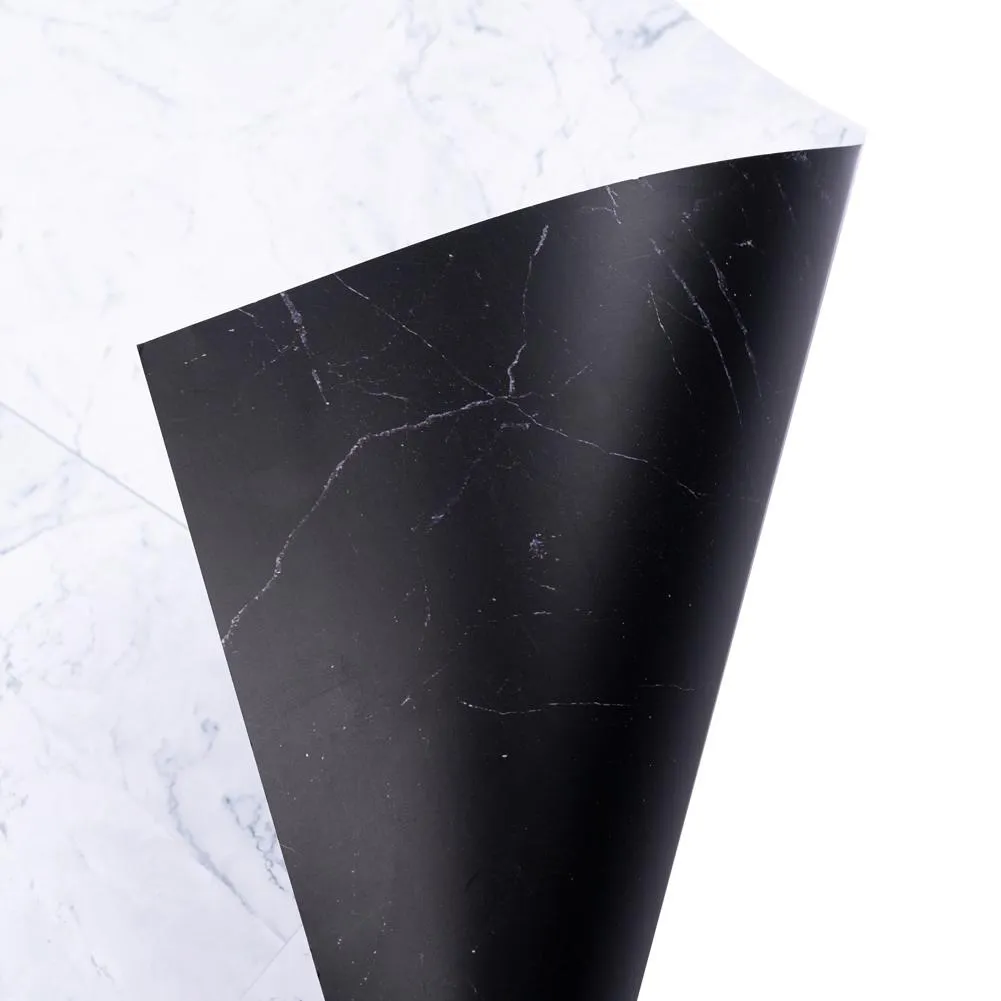 Flat Lay Instagram Backdrop - 'Paddington' Black Marble (56cm x 87cm)