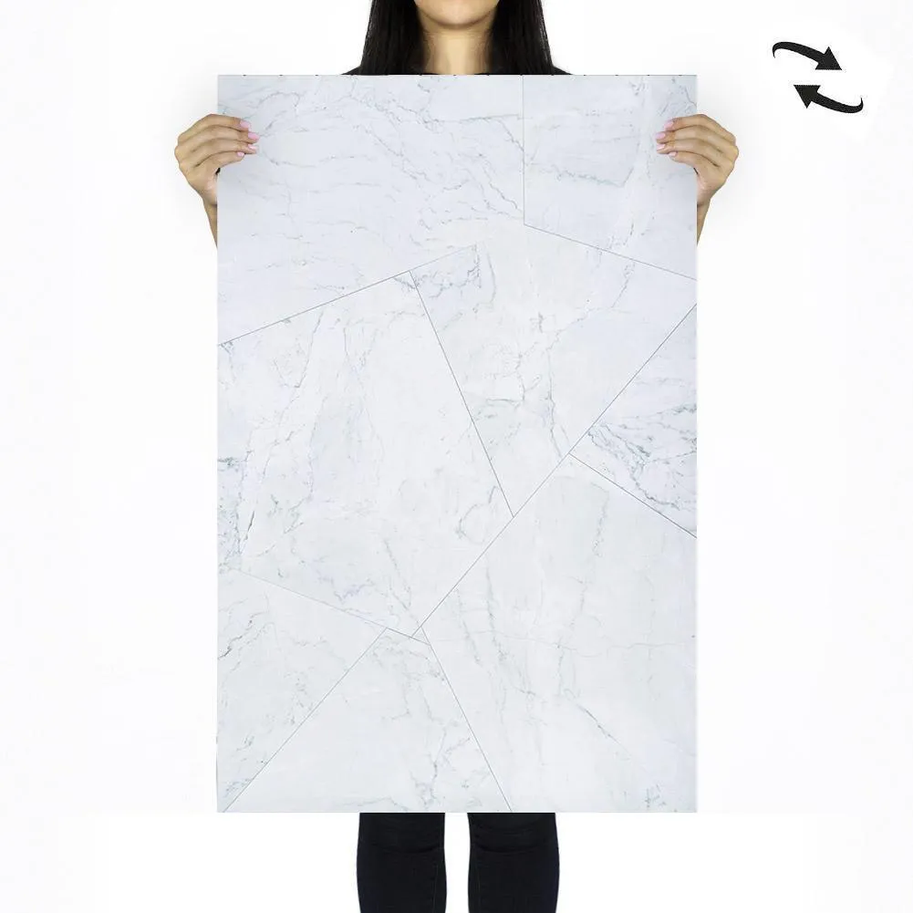 Flat Lay Instagram Backdrop - 'Paddington' Black Marble (56cm x 87cm)