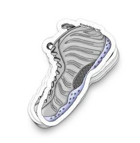 Foamposite "Wolf Grey" Sneaker Sticker