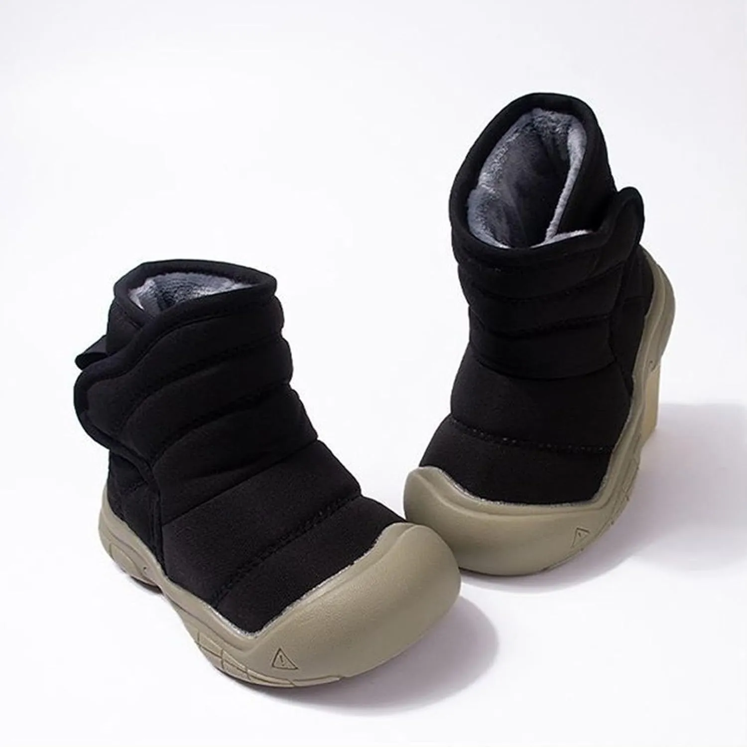 Girls Boys Warm Fr Lined Winter Snow Boots Waterroof Outdoor Ankle Booties Comfortable Shoes for Kids Unisex