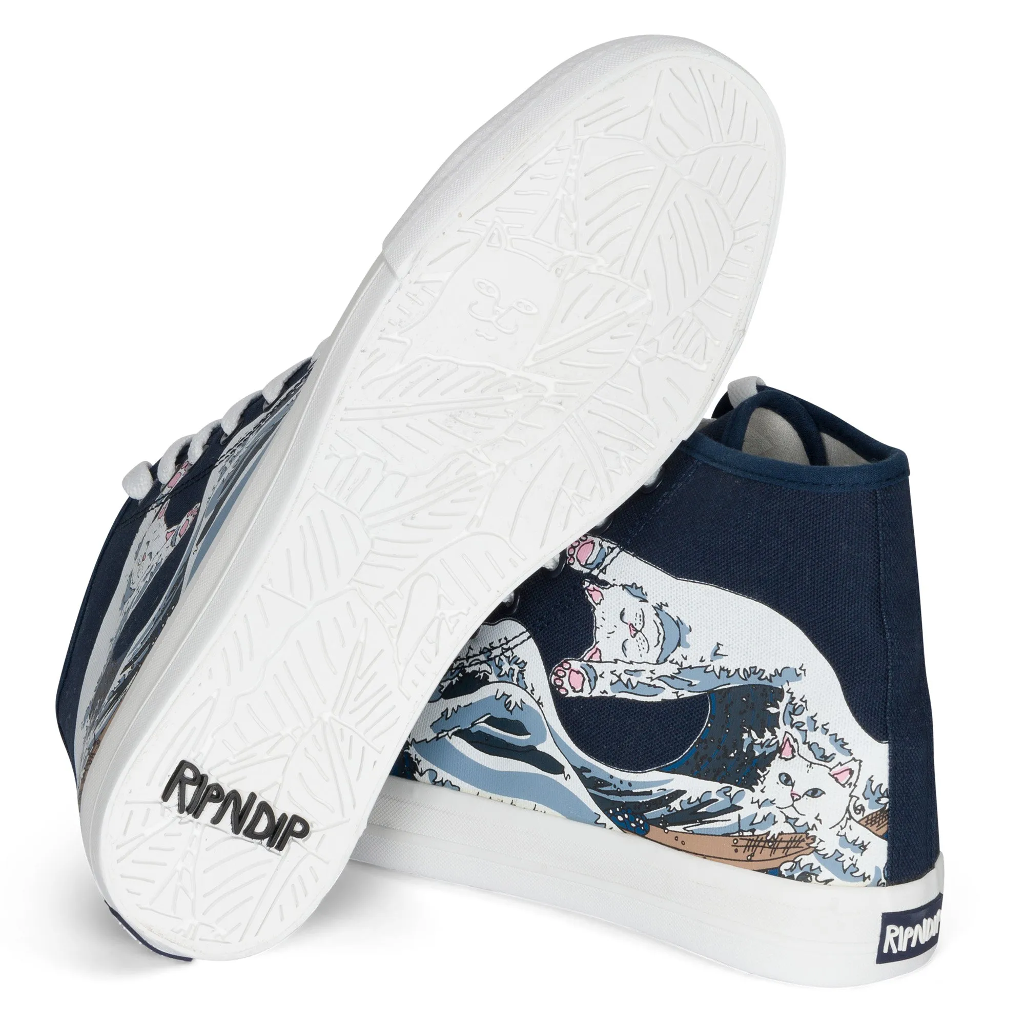 Great Wave High-Top Shoes (Blue)