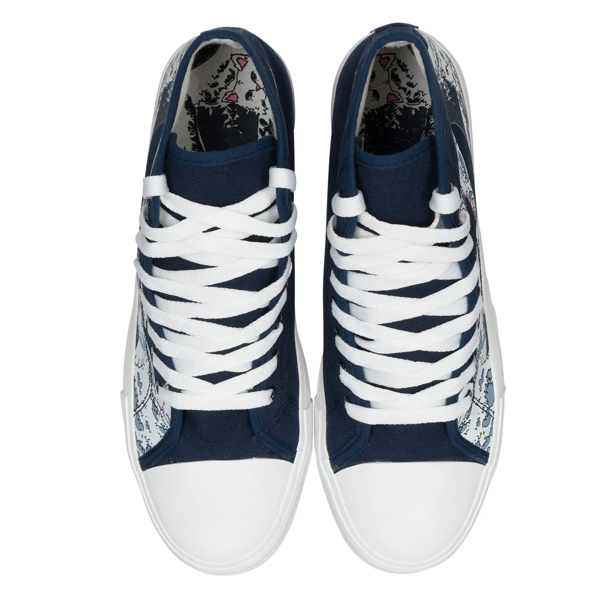Great Wave High-Top Shoes (Blue)