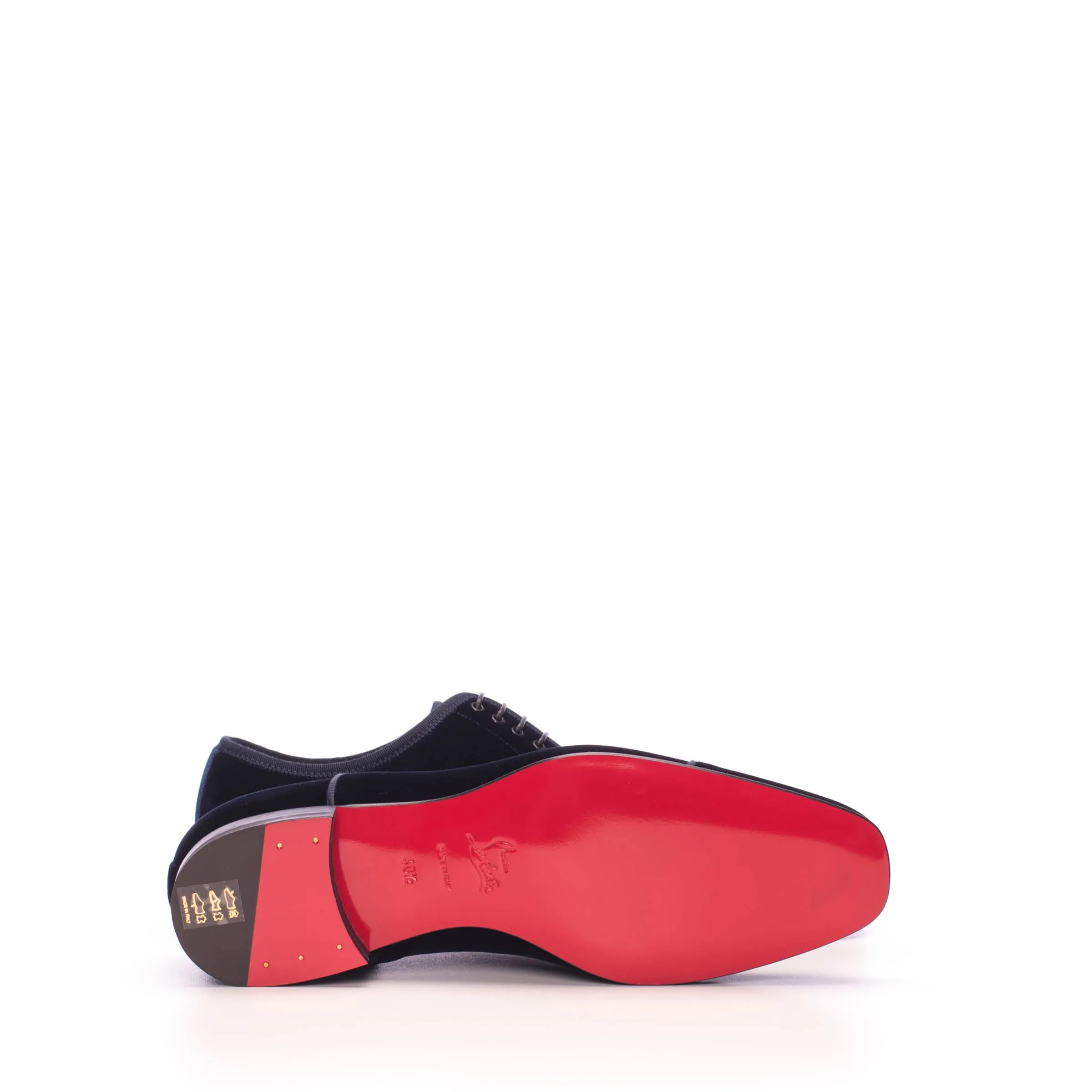 Greggo Orlato Oxford Shoes In Navy Blue Velvet