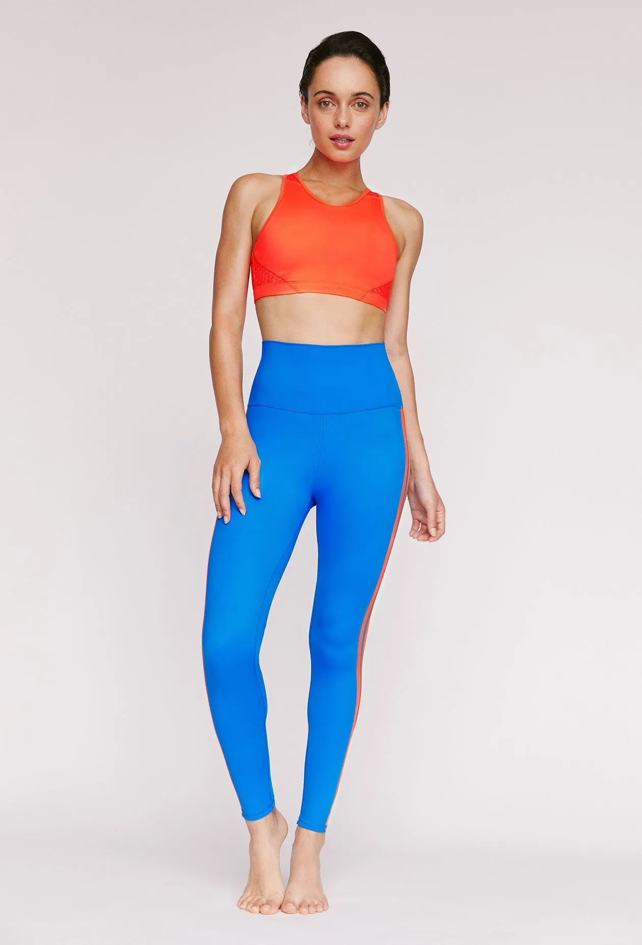 High Neck Bra Neon Orange