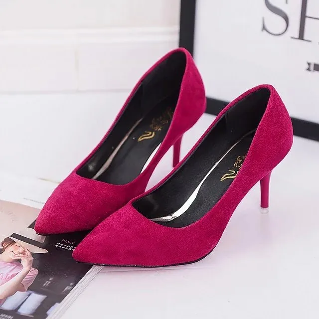 Hot Selling Frauen Schuhe Pointed Toe Pumps Lackleder Kleid Rot 8CM High Heels Bootsschuhe Shadow Wedding Schuhe Zapatos Mujer
