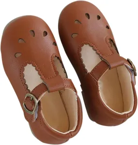 Infant Mary Jane Dress Closed Toe Flat Toddler Little Girl Ballet Party School niform T-Strap Princess Shoe