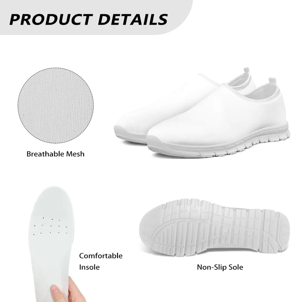 Jeiento Women's Go Walk Sneaker Comfy Non Slip Slip-On Loafers DailyShoes Lightweight/Breathable Mesh Workout Casual Shoes